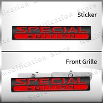 Auto Universal Car Styling Special Edition Logo Chrome Metal Front Grill Emblem Sticker Rear Trunk Side Fender Badge Accessories Stickers