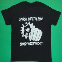 Smash capitalism Feminism shirt Punk shirt Punk rock Punk clothing UNISEX SHIRT S įvairiaspalvis