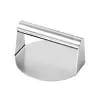 Stainless Steel Burger Patty Maker With Non Stick Surface For Kitchen Use And Gift Idea Silver