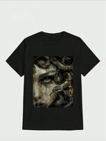 Best Selling Fashion Medusa Greek Mythology Occult Scary Dark Grunge Art T-Shirt Casual Digital Print Pure Heavy Cotton T Shirt S įvairiaspalvis