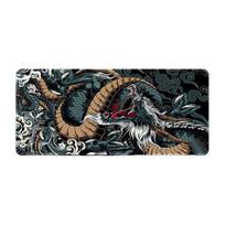 Desktop Computer Mouse Pad Clear Desk Pad Anti-skid Texture Laptop Dragon Print Protector Office Desk S žalia