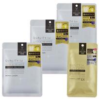 Quality 1st Derma Laser Super VC100 White Mask (Set 3) Face Pack Sheet / Transparency (Vitamin C) Made Japan Includes 1 EX VC
