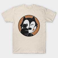 Retro Felix T-Shirt Men's High Quality Printed Loose in Summer Casual O-neck S įvairiaspalvis