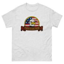 Freedumb Dumb Eagle Retro 80S Skateboarding Skate T Shirt Design S įvairiaspalvis