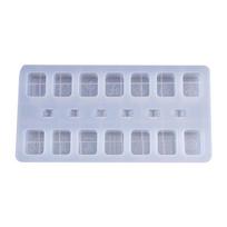 DIY Crystal Epoxy Mould High Mirror Creative Mahjong Shape Silicone Mold