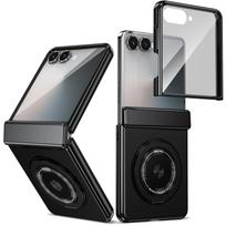 Flip7 Magnetic Rotating Ring Holder Cover for Samsung Galaxy Z Flip 7 fe 6 5 4 3 Phone Case with Hinge Protection Tempered Film Galaxy Z Flip7 FE juoda