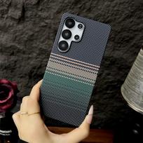 Magnetic Phone Case for Samsung Galaxy S24 S25 + Plus Ulta Kevlar Pattern Carbon Fiber Texture Matte Heat Dissipation Cover Galaxy S25 Ultra