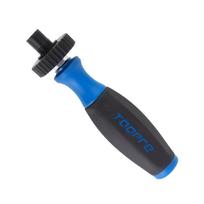 Bicycle Virtual Pedal Wrench Analog Crank Derailleur Tuning Tool Threaded Dummy Pedal Threading Repair Tool Cycling Accessories mėlyna