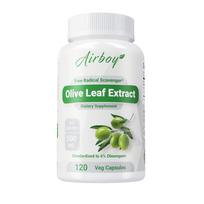 Airboy Olive Leaf Extract 500 mg, Standardized Content 6% Oleurotin, Vegetarian Capsules, Suitable for Adults 120*1