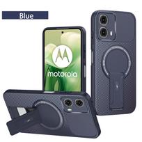 For Motorola G85 Case Moto G35 Phone Case Moto S50 Neo Cover Moto G85 G35 Cover Magnetic Mounting Bracket Protect Back Cover Motorola Moto G35