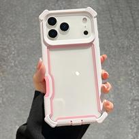 Rugged Shockproof Case for iPhone 17 Air 16 15 14 13 12 11 17 Pro Max Plus Military Grade Transparent Armor PC+TPU 2in1 Cover iPhone 14