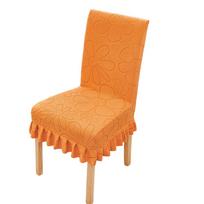 Universal Chair Covers Anti-dust Washable Stretch Spandex Covers Super Fit Stretch Removable Dining Chair Covers Restaurant oranžinė