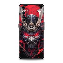 Samurai Hannya Mask Ghost Case For Realme 12 11 10 4G 9 8 5G 7 6 GT5 GT3 GT2 Pro Plus C21 C11 C25 C35 GT Neo 2 3 3T 5 Cover For Realme 6