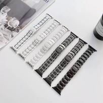 Suderinama laikrodžio apyrankė Huawei GT456, Samsung Watch8, Apple 8911 – Penkių karoliukų keraminio plieno drugelio užsegimas. 22 mm