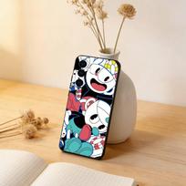 Game Cuphead Phone Case Black Silicone Soft For Samsung Galaxy A73,A72,A71,A70,A53,A52,A51 Samsung a11