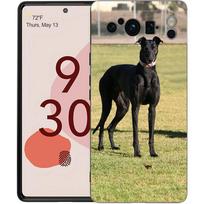 Luxury Phone Case For Google Pixel 10 9 8 9A 8A 7 7A 6 Pro XL 6A 5G Black Soft Back TPU Cover Galgo Greyhound Dog For Pixel 6