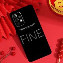 Sad depression Black Word Case For Samsung Galaxy M34 M54 M32 M52 M15 M11 M12 M13 M14 M06 M16 M36 M56 M31 M53 M35 M55 For Samsung M11