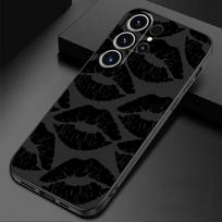 Sexy Girl Red Black Lips Kiss Case for Samsung Galaxy S24 Ultra S21 FE S20 S23 Ultra S22 Plus S21 5G S23 Armor Silicone Cover for Galaxy S24