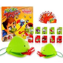 Tic Tac Tongue Game Family Fun Chameleon Duel With High Quality Masks And Retractable Tongues žalia