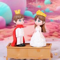 1Pair Fairy Garden Moss Dollhouse Terrarium Home Decor Mini Couples Figurines Micro Landscape DIY Miniatures Plastic Crafts balta