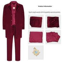 Renfield Dracula Cosplay Costume Halloween Vampire Role-playing Outfit XXL