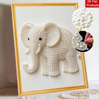 DIY Pearl Diamond Art Painting kits for Adult and Beginners,Gorgeous Elephant Sparkling Painting Craft Home Wall Decor handmade Gift 30x40cm
