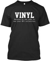 Viniliniai marškinėliai Vinilas Geriau už MP3 Juokingi įrašų albumai Vinilas Unisex marškinėliai S įvairiaspalvis