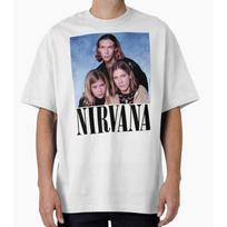Rock Band Nirvana Selling cotton men's shirt graphics short sleeve oversized Women's Short Sleeved Cheap Tshirt S