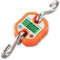 Orange stainless steel portable kitchen electronic scale