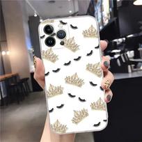 Eyelash crown Phone Case For iPhone 15 14 11 12 13 Mini Pro XS Max Cover 6 7 8 Plus X XR SE 2020 Funda Shell For 7plus or 8plus