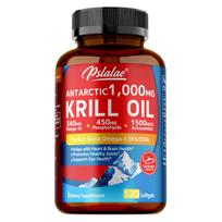 Antarctic Krill Oil Softgels 1000mg - with Omega-3 EPA, DHA and Astaxanthin 120