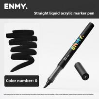 1 PC ENMY 60 Colors Direct Acrylic Paint Markers Soft Tip Blendable Non-Transparent Water-Based Art Markers School Supplies