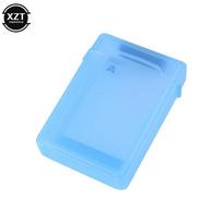 2.5 in Hard Disk HDD Case Sata Adapter Hard Drive Box Enclosure HDD Hard Disk Drive Protection Storage Box Protective Cover mėlyna