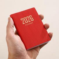A7 2026 Anglų planuotojo knygelė Mini nešiojama kišeninė dieninio tvarkaraščio knygelė 60 lapų 120 puslapių Plonas savaitinis kalendorius Žurnalas Darbotvarkė