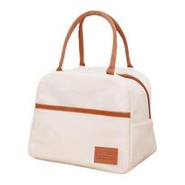 Insulated Lunch Bag Waterproof Oxford Thermal Lunch Box Bag with Leak-Proof Aluminum Foil Inner Tank Container for Outdoor smėlis