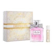 DIOR Floral Sweetheart Portable Pack Perfume Set, Gold Dance Box Limited Edition Eau De Toilette Floral Scent 100ml+10ml