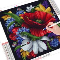 Diamond Mosaic Full Display 5d Diamond Painting Square New Arrival Flower 30x30CM