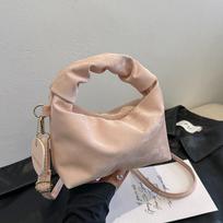 Women S Fashionable and Simple Crossbody Bag Casual Commuting Handbag rožinė