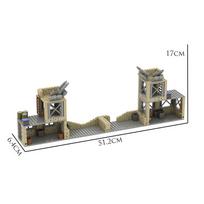 Small particle building blocks World War II military base model children's puzzle education handmade toys gifts ornaments