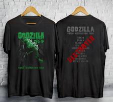Godzilla World Destruction Tour T Shirt Licensed Pop Culture Movie S-5XL 2 sided Unisex T-Shirt S