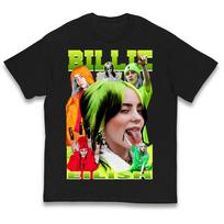 Billie Eilish Žali T-shirt vaikams 140