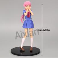 2 vnt./rinkinys Gasai Yuno PVC veiksmo figūrėlė Future Diary Anime figūrėlė Kolekcionuojamas modelis Siaubinga šventė Kalėdinė dovana Žaislinė lėlė