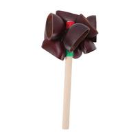 Handmade Seed Shell Shaker Maraca Musical Instrument Nutshell with Mahogany Handle Natural Shell Percussion for Yoga