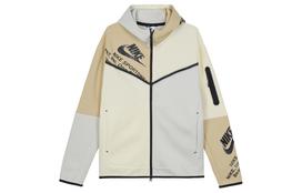 Nike Sportswear Tech Fleece Printed Full-Zip Hoodie Light Bone/Coconut Milk/Sesame/Black DM6475-072 L