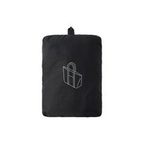 MUJI Recycled Nylon Foldable Luggage Bag, Rectangular OHS6CC4S, Black juoda