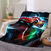 1pc. Lightning McQueen Car Racing Theme Blanket - Home Office Outdoor Gift for All Seasonsz0417208 130cmx150cm