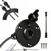 Waterproof DC Power Socket Kit For Starlink Aluminum Wall Pass Through With Cable Protection For Outdoor RV China Mainland