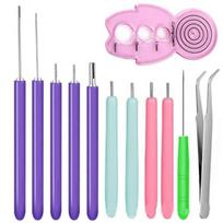 12 vnt. įvairaus dydžio quilling adatų rinkinys popieriaus garbanojimui, popieriaus quilling rašiklis, popieriaus menas 12pcs