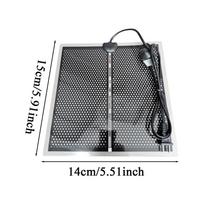 Reptile Heat Pad 5.9x5.51in Electric 5W Waterproof Adjustable Instant Heater Spider Snake Aquarium Heating Pad for Pets Small juoda
