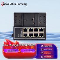 Dahua DH-IS3000C-8GT-DC Industrial 8-Port Gigabit DIN-rail Switch CN plug (adapter included)